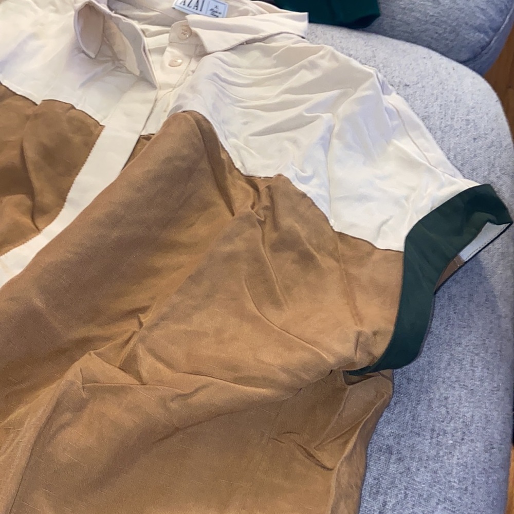 Azai Colorblock Button Up - image 3